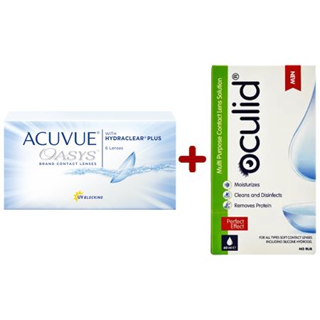 ACUVUE OASYS WITH HYDRACLEAR PLUS + OCULID 60ML