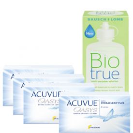 ACUVUE OASYS WITH HYDRACLEAR PLUS AVANTAJ PAKET (4 KUTU)