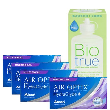 AIR OPTIX HYDRAGLYDE MULTIFOCAL AVANTAJ PAKET (4 KUTU)