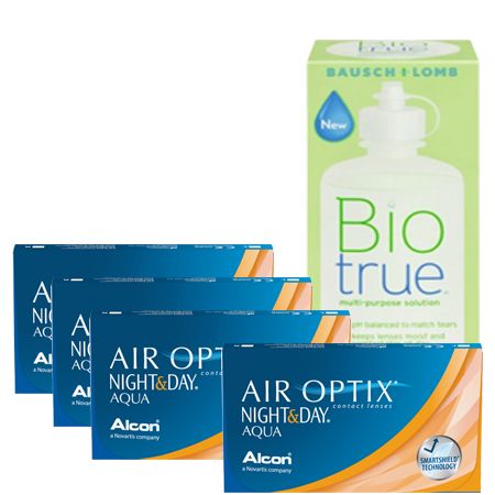 AIR OPTIX NIGHT & DAY AQUA AVANTAJ PAKET (4 KUTU)