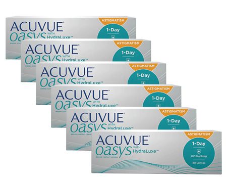 1 DAY ACUVUE OASYS FOR ASTIGMATISM AVANTAJ PAKET (6 KUTU)